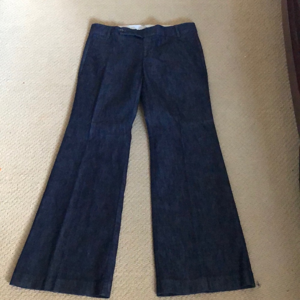 Gap trouser pant straight fit flared leg 8